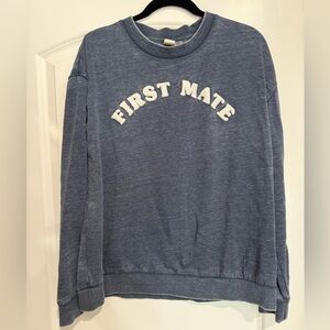 Roxy Blue “First Mate” Sweatshirt